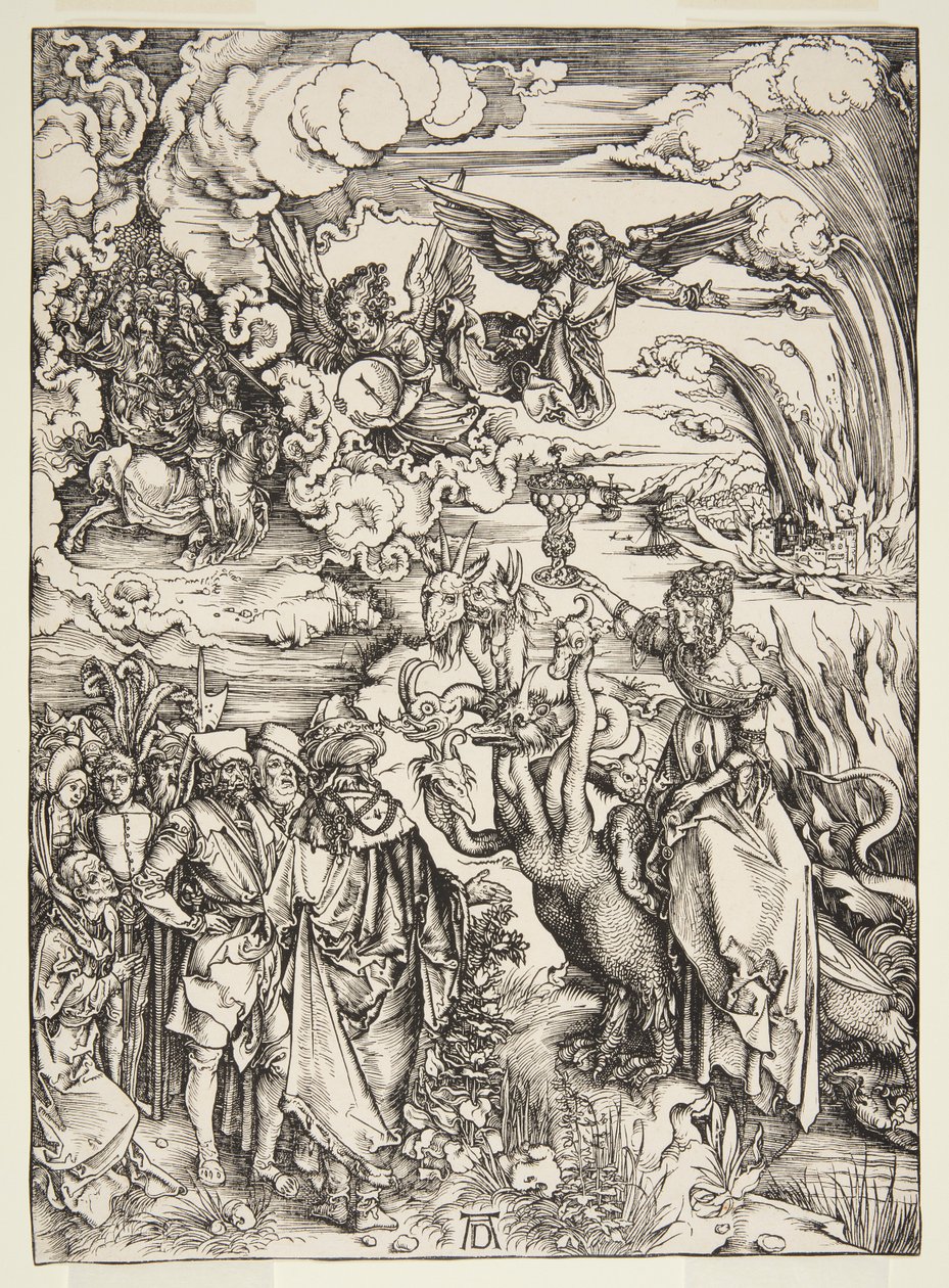 Nierządnica Babilonu, z Apokalipsy autorstwa Albrecht Dürer