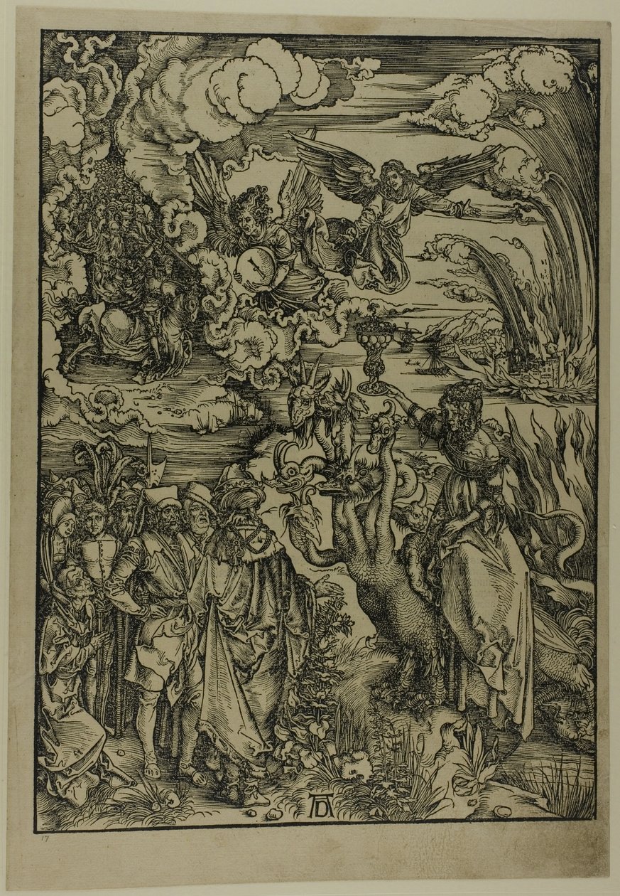 Nierządnica Babilonu, z Apokalipsy autorstwa Albrecht Dürer