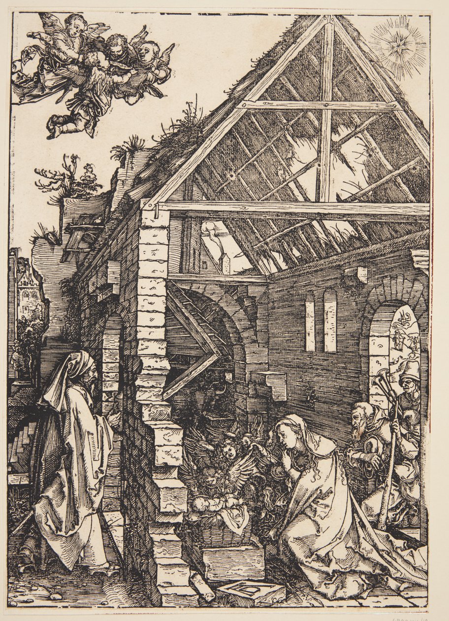 Adoracja pasterzy autorstwa Albrecht Dürer