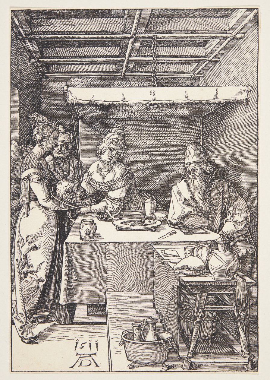 Głowa św. Jana Chrzciciela przywieziona do Herodiady autorstwa Albrecht Dürer