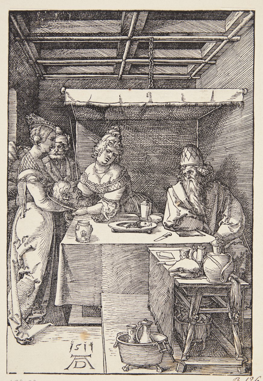 Głowa św. Jana Chrzciciela przywieziona do Herodiady autorstwa Albrecht Dürer