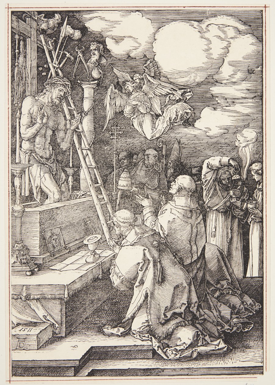 Msza św. Grzegorza autorstwa Albrecht Dürer