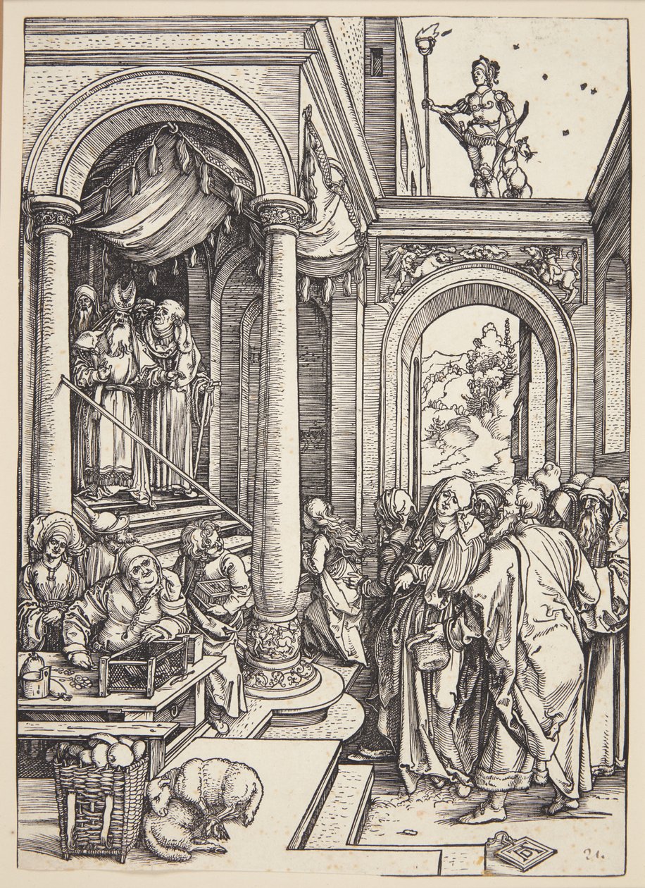 Prezentacja Matki Boskiej w świątyni autorstwa Albrecht Dürer