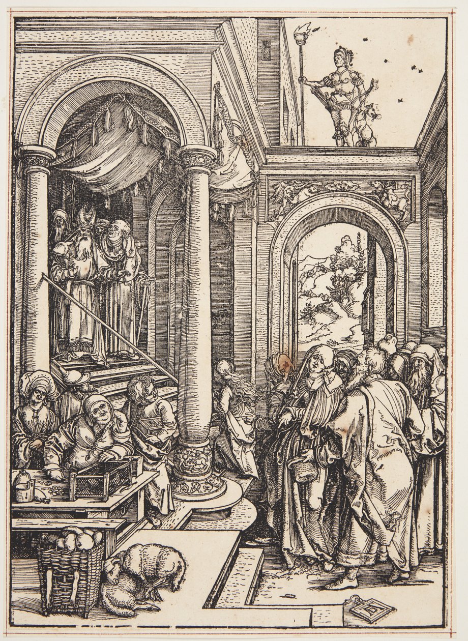 Prezentacja Matki Boskiej w świątyni autorstwa Albrecht Dürer