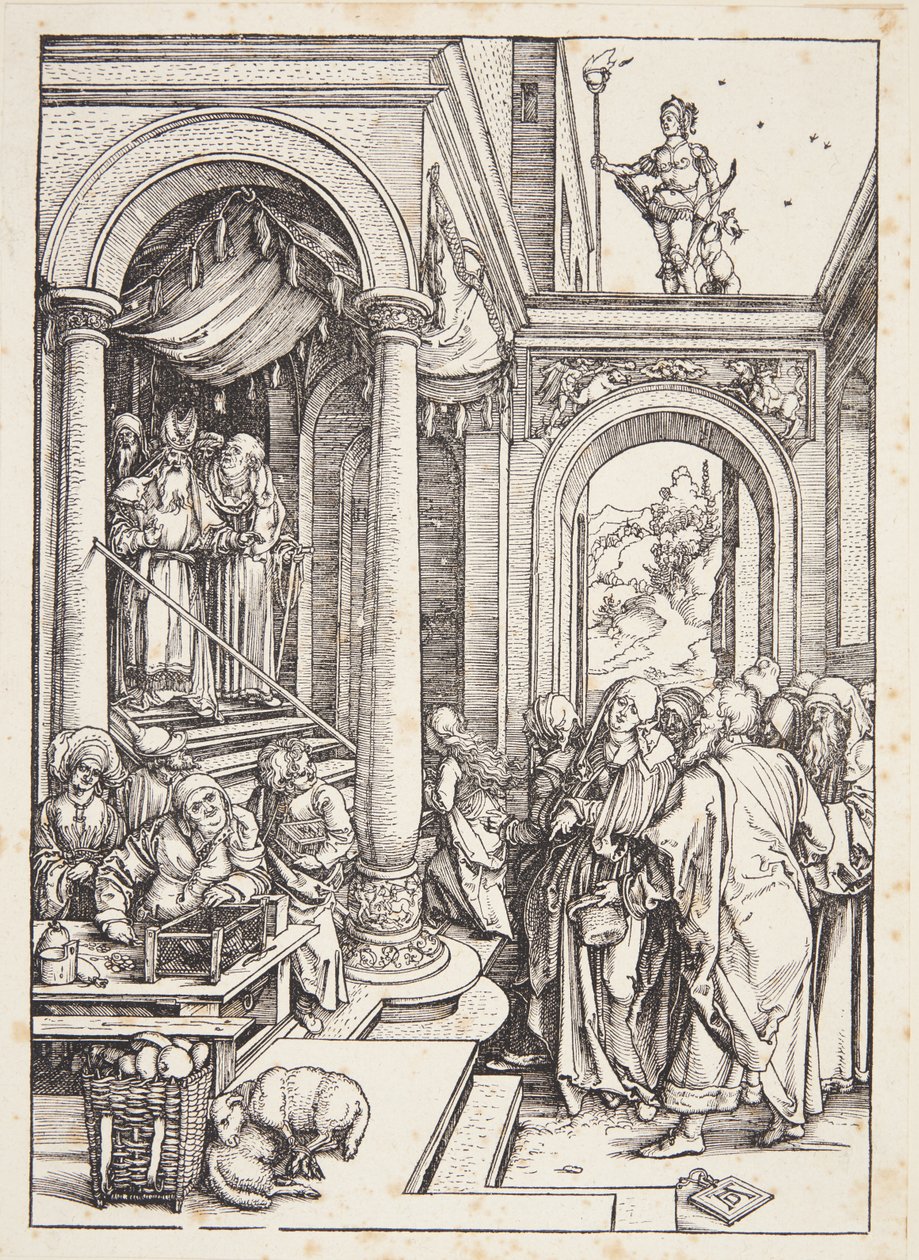 Prezentacja Matki Boskiej w świątyni autorstwa Albrecht Dürer