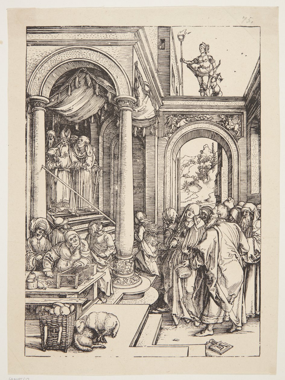 Prezentacja Matki Boskiej w świątyni autorstwa Albrecht Dürer