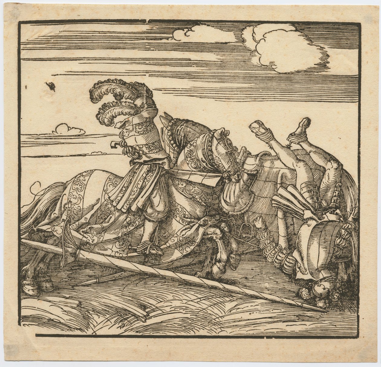 Turniej, ok. 1516 autorstwa Albrecht Dürer