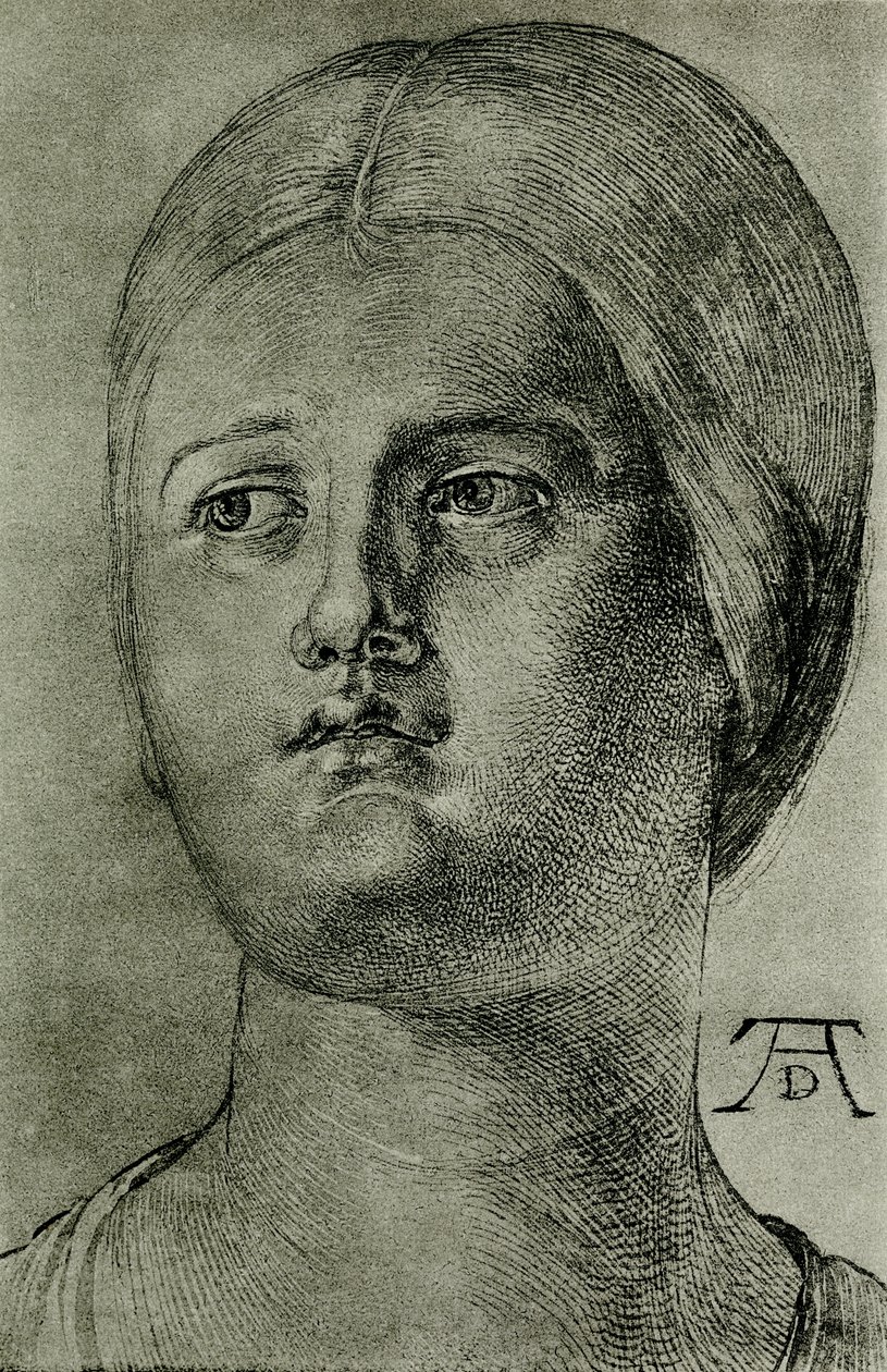 Głowa weneckiej kobiety autorstwa Albrecht Dürer