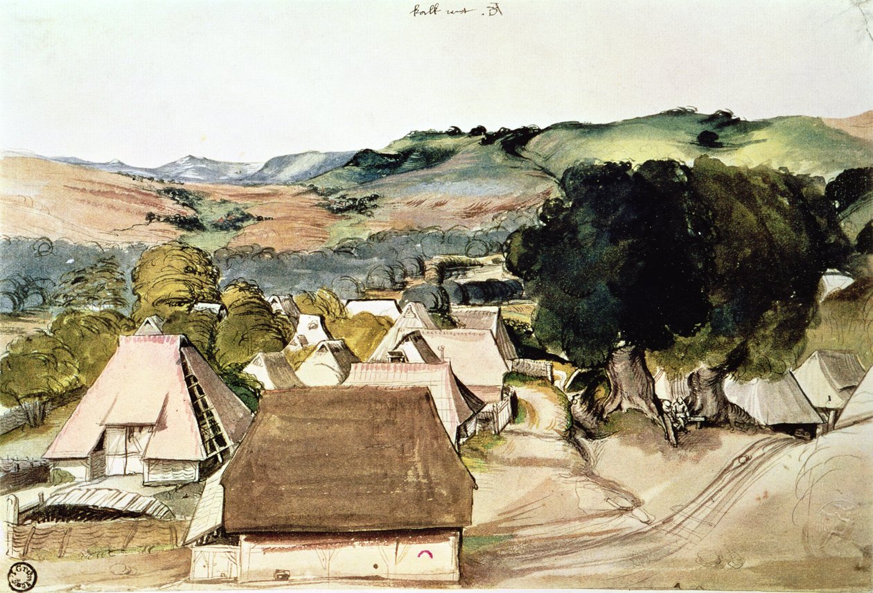 Widok Kachreuth koło Norymbergi, 1511 (wc na papierze) autorstwa Albrecht Dürer