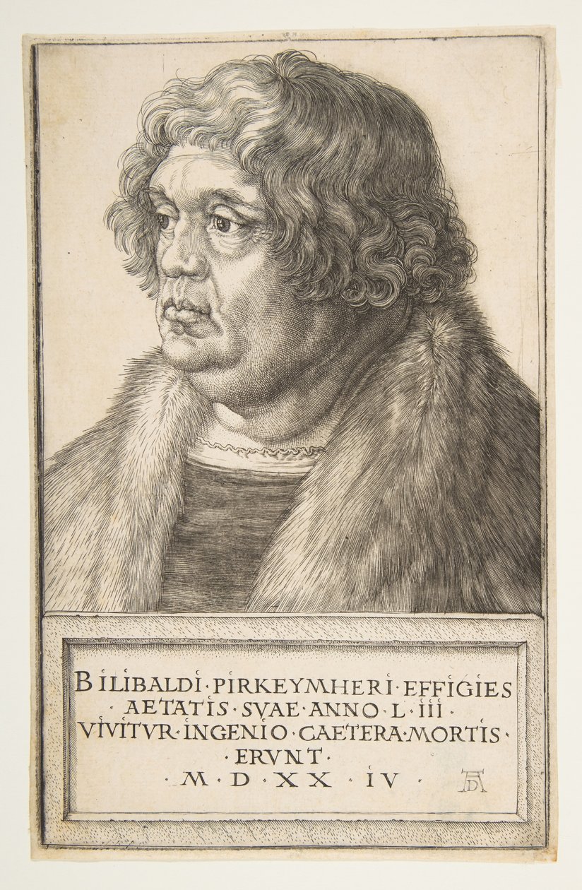 Willibalda Pirckheimera, 1524. autorstwa Albrecht Dürer