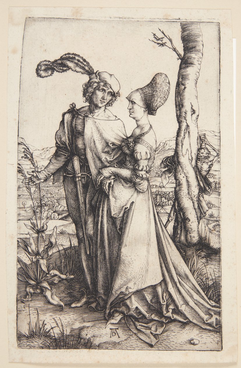 Młoda para zagrożona śmiercią autorstwa Albrecht Dürer