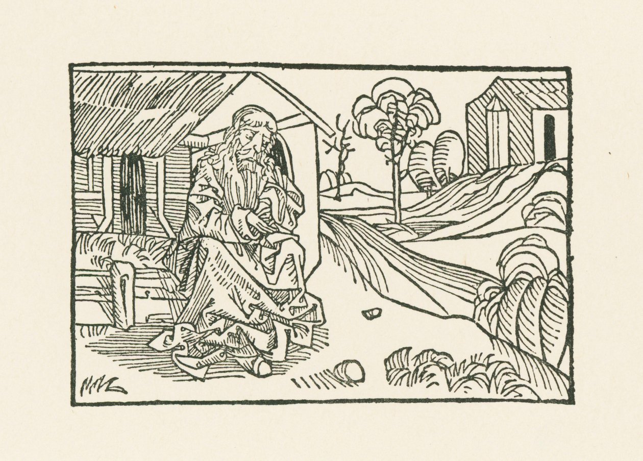 Brat Claus przed chatą autorstwa Albrecht Dürer or Duerer