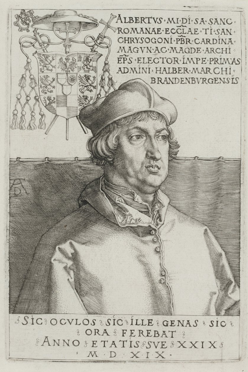 Kardynał Albrecht Brandenburgii autorstwa Albrecht Dürer