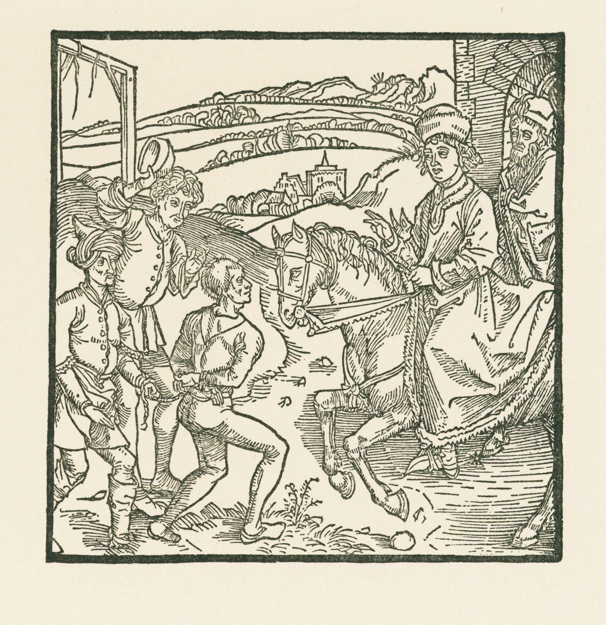 Catonet ratuje złoczyńcę przed szubienicą autorstwa Albrecht Dürer or Duerer