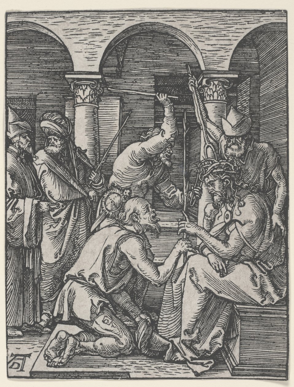 Chrystus ukoronowany cierniem, ok. 1510 (drzewryt) autorstwa Albrecht Dürer
