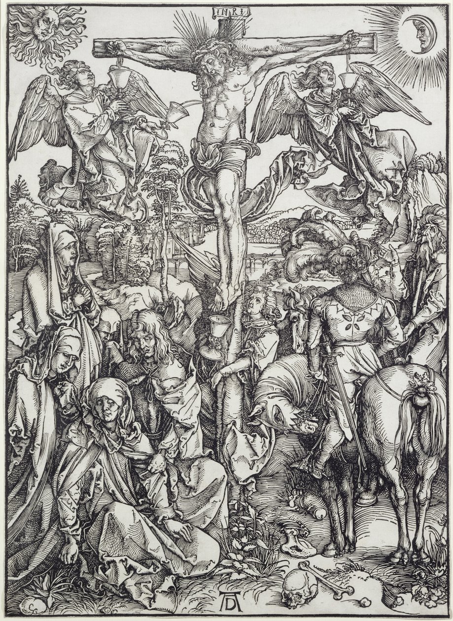 Chrystus na krzyżu (Wielka Męka) (rycina) autorstwa Albrecht Dürer