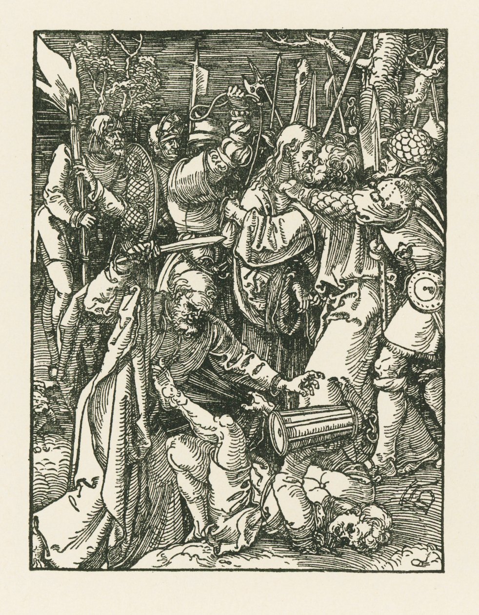 Chrystus wzięty do niewoli, ok. 1509 (drzeworyt) autorstwa Albrecht Dürer or Duerer