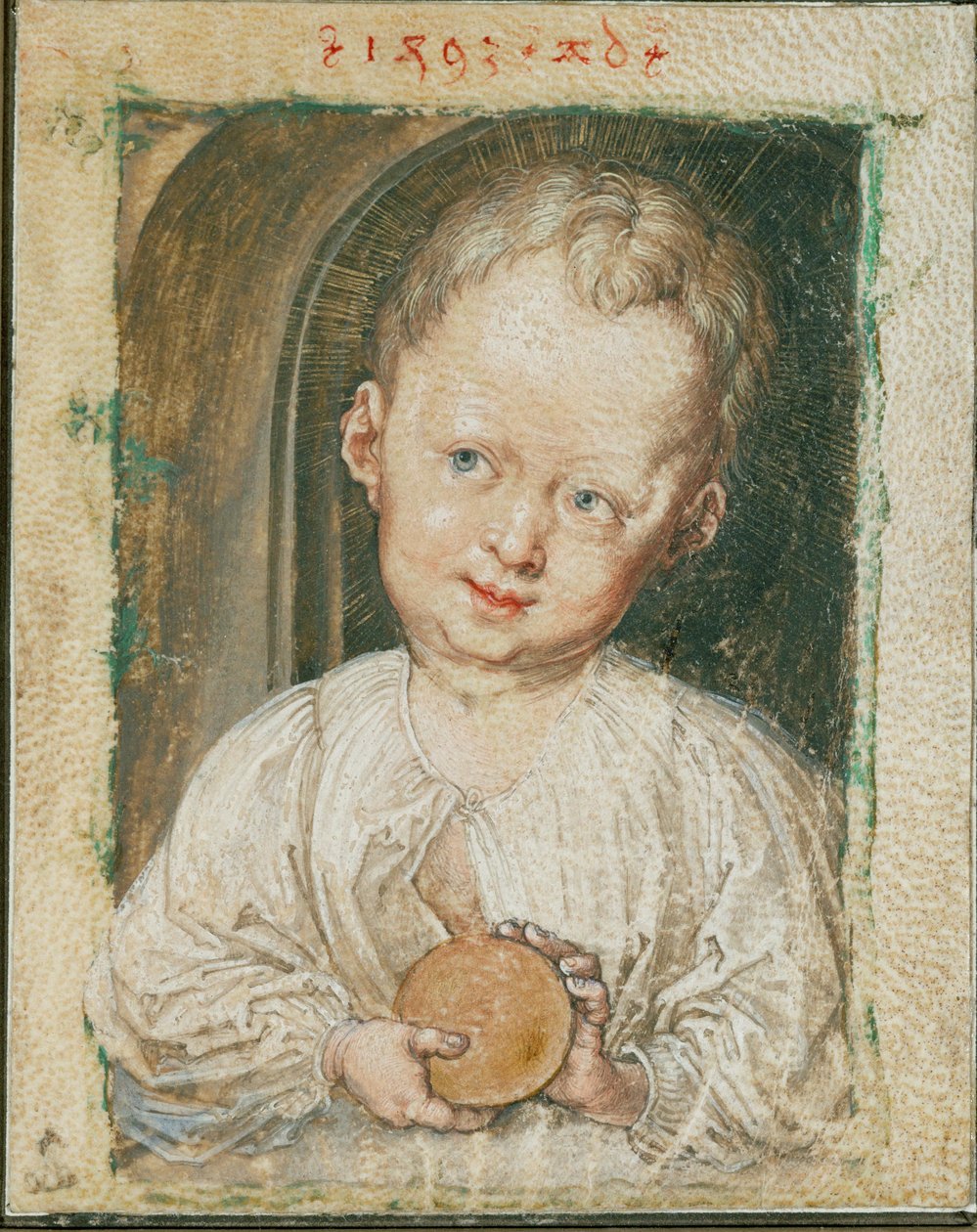 Dziecko Chrystusa trzymające kulę autorstwa Albrecht Dürer or Duerer