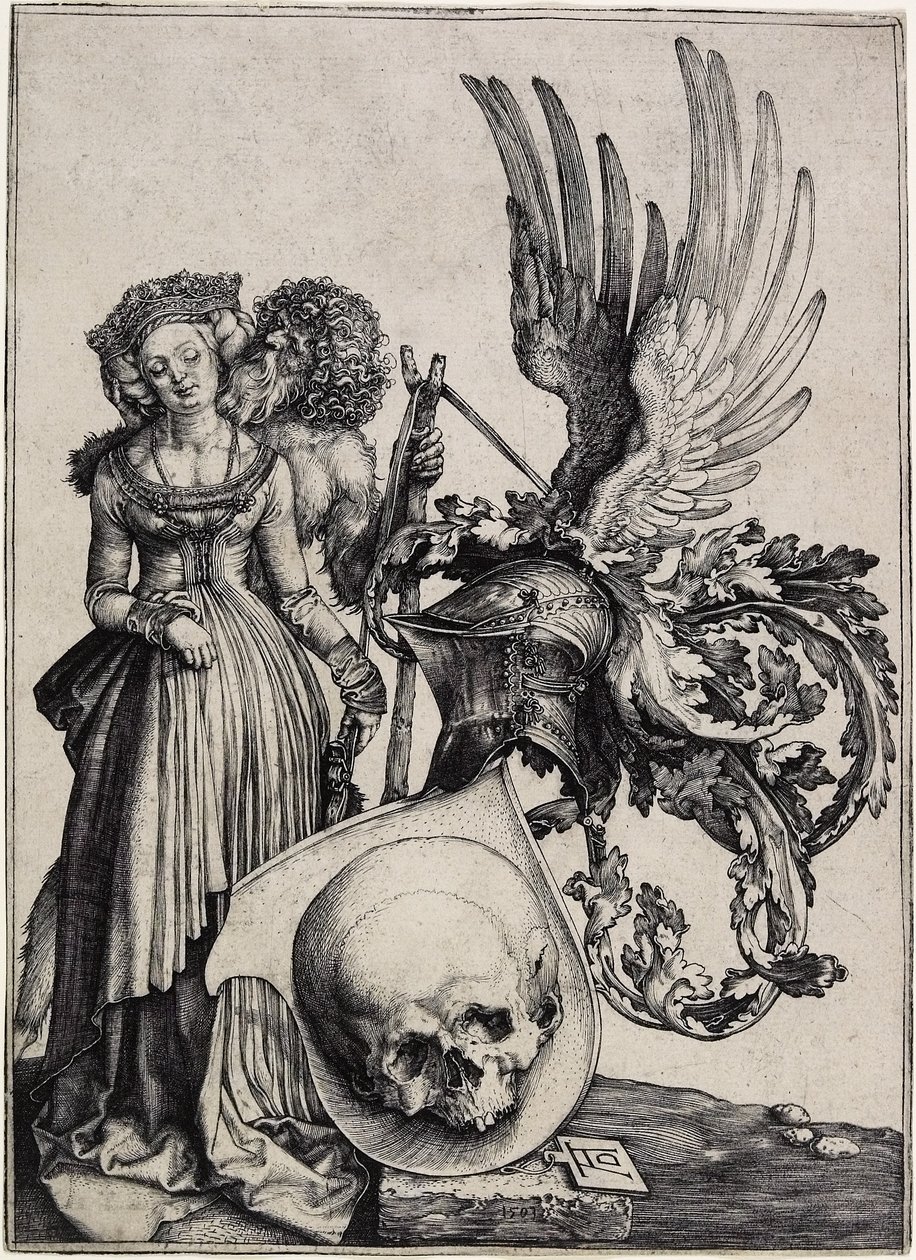 Herb z czaszką, ok. 1930 r. 1503 autorstwa Albrecht Dürer