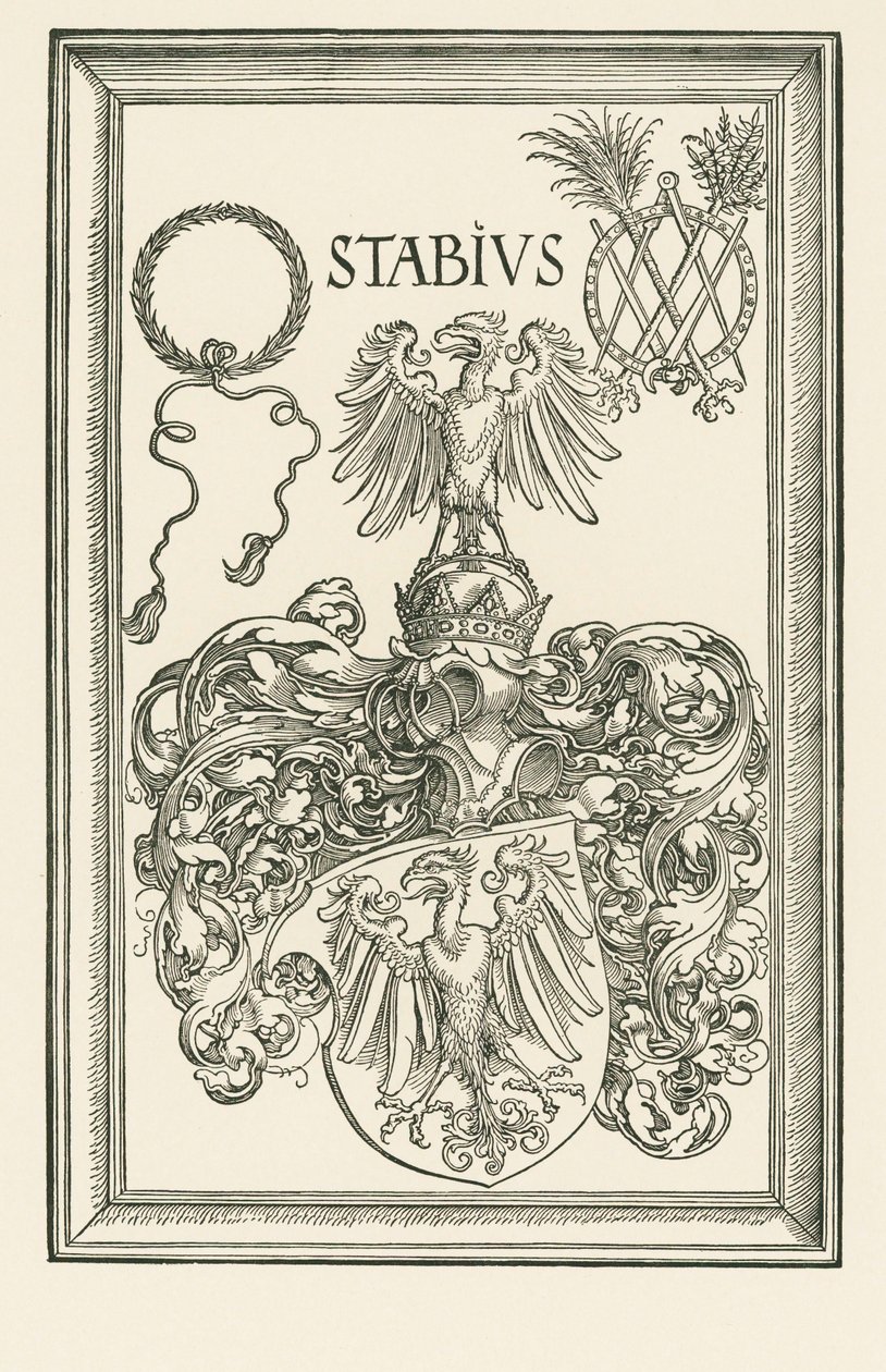 Herb Johannesa Stabiusa, ok. 1514 r. (drzeworyt) autorstwa Albrecht Dürer or Duerer
