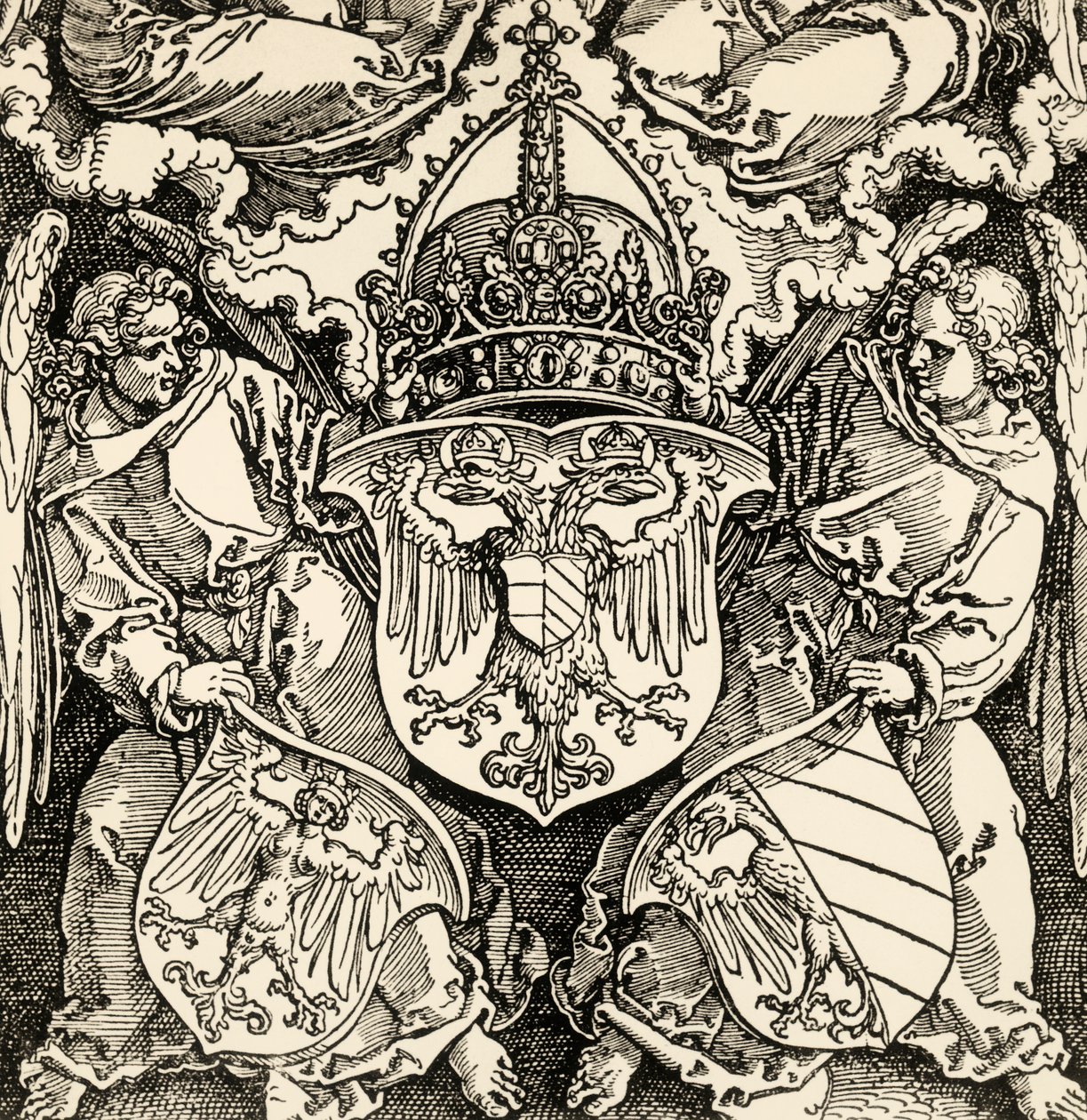 Herb imperium germańskiego, Albrecht Durer (1471-1528), rycina, Niemcy autorstwa Albrecht Dürer