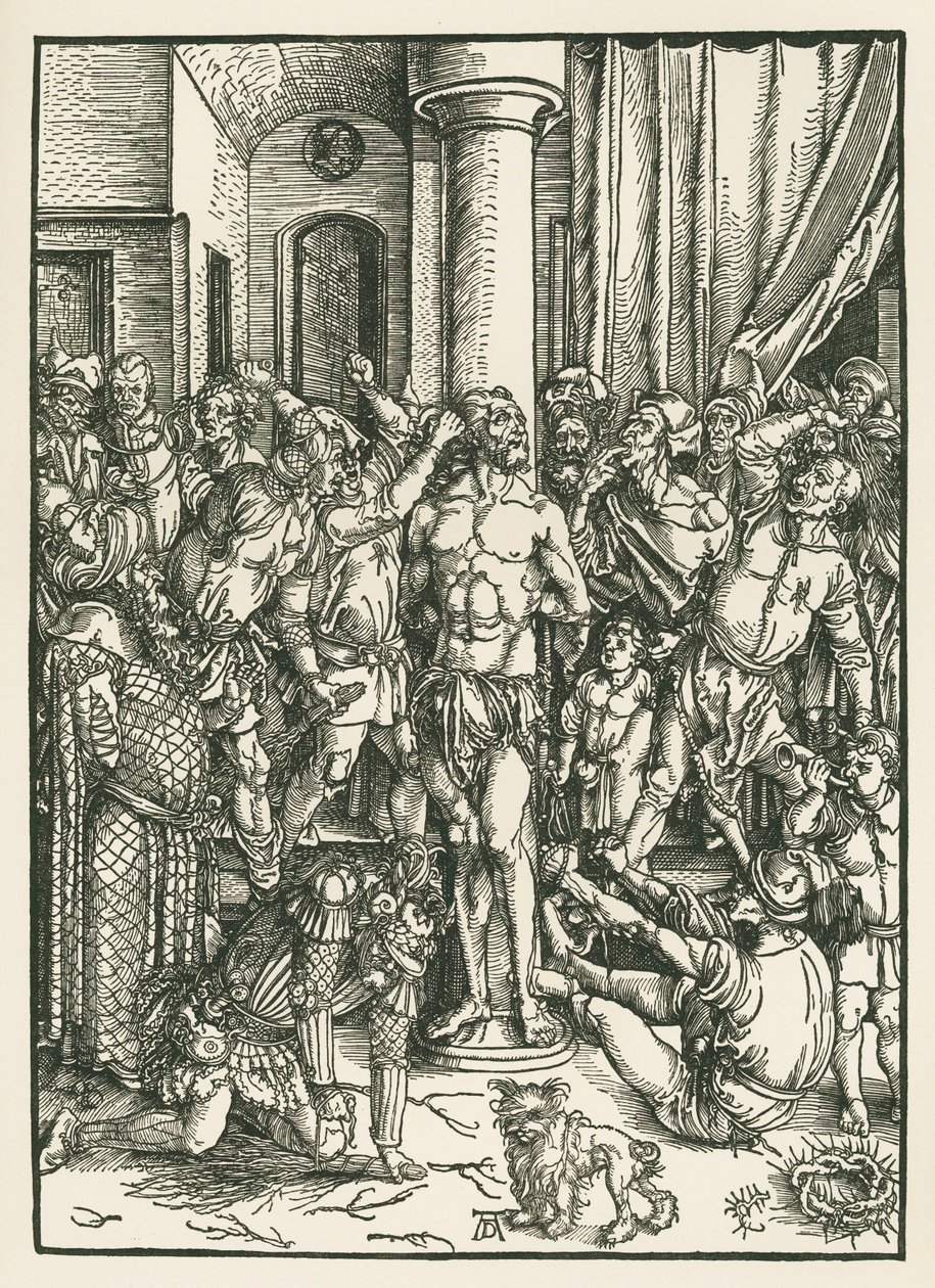 Biczowanie Chrystusa, ok. 1496-97 (drzeworyt) autorstwa Albrecht Dürer or Duerer