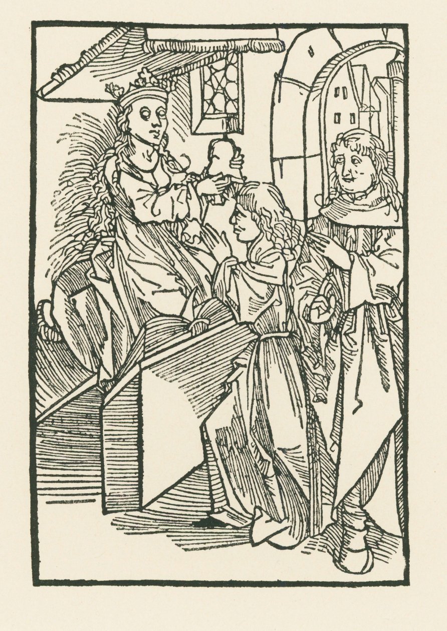 Ilustracja na stronie tytułowej "Oratio Cassandre Venete" autorstwa Albrecht Dürer or Duerer