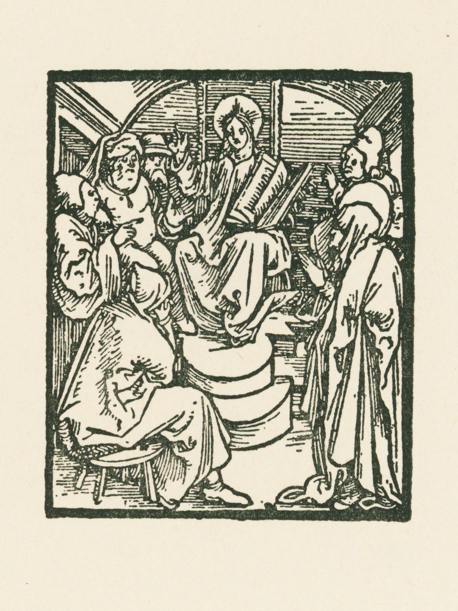 Jezus wśród lekarzy autorstwa Albrecht Dürer or Duerer