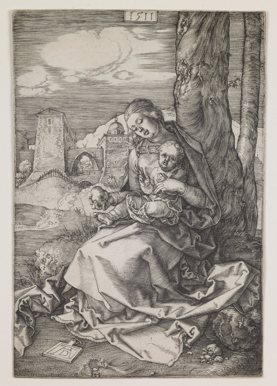 Madonna z gruszką autorstwa Albrecht Dürer or Duerer
