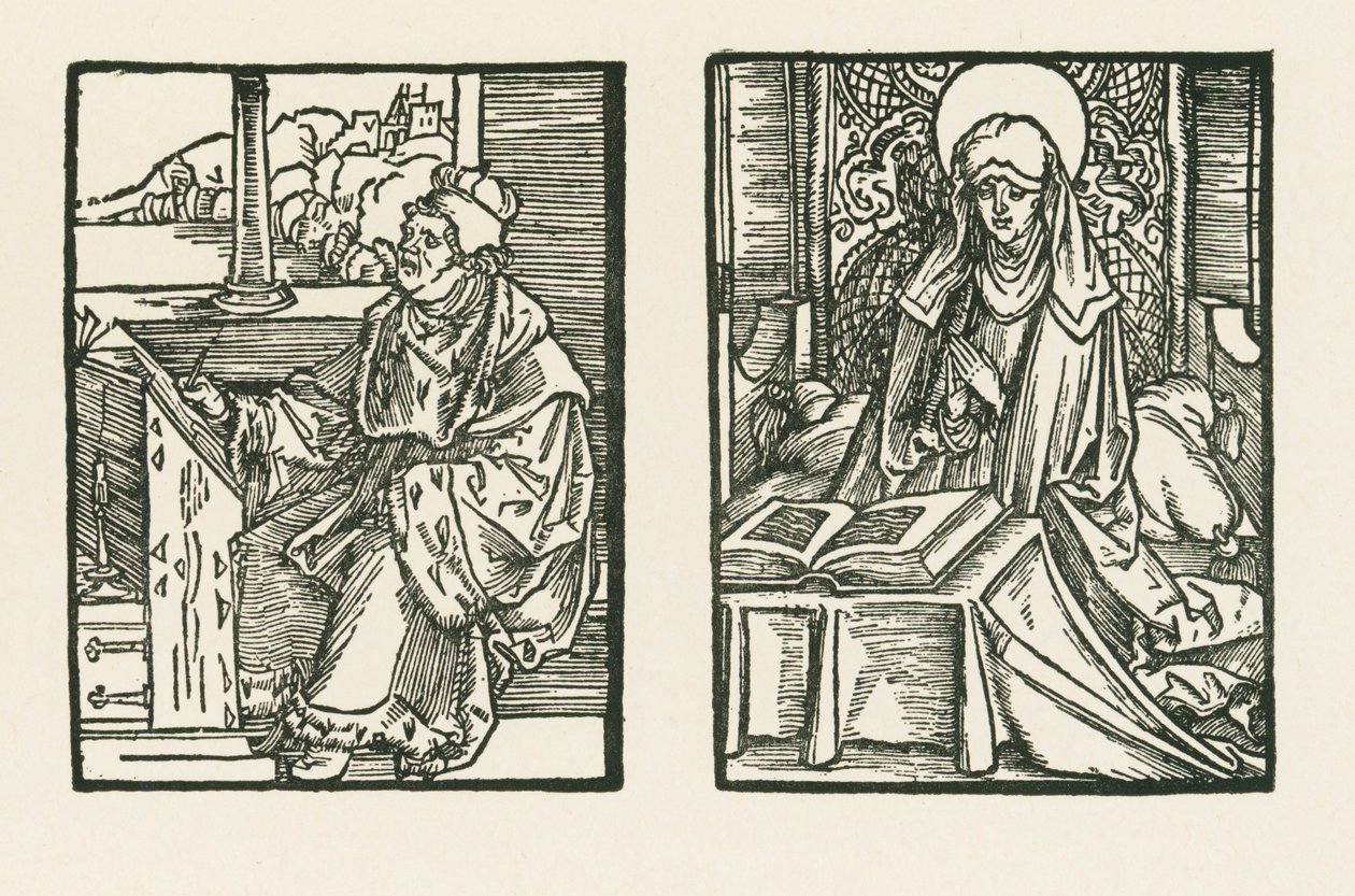 Magister Matthias, kanonik Linkoeping i świętej Birgitty autorstwa Albrecht Dürer or Duerer