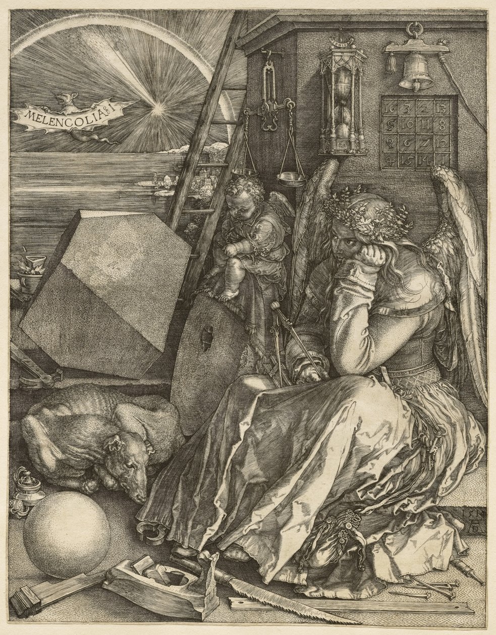 Melencolia I, 1514 autorstwa Albrecht Dürer