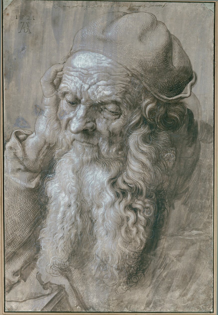 Old Man - Studium dla świętego autorstwa Albrecht Dürer or Duerer