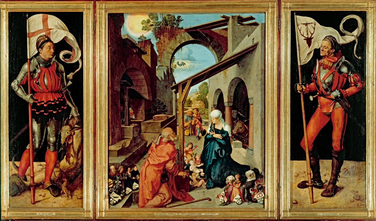 Ołtarz Paumgartnera, ok. 1500 r. (olej na płycie wapiennej) autorstwa Albrecht Dürer or Duerer