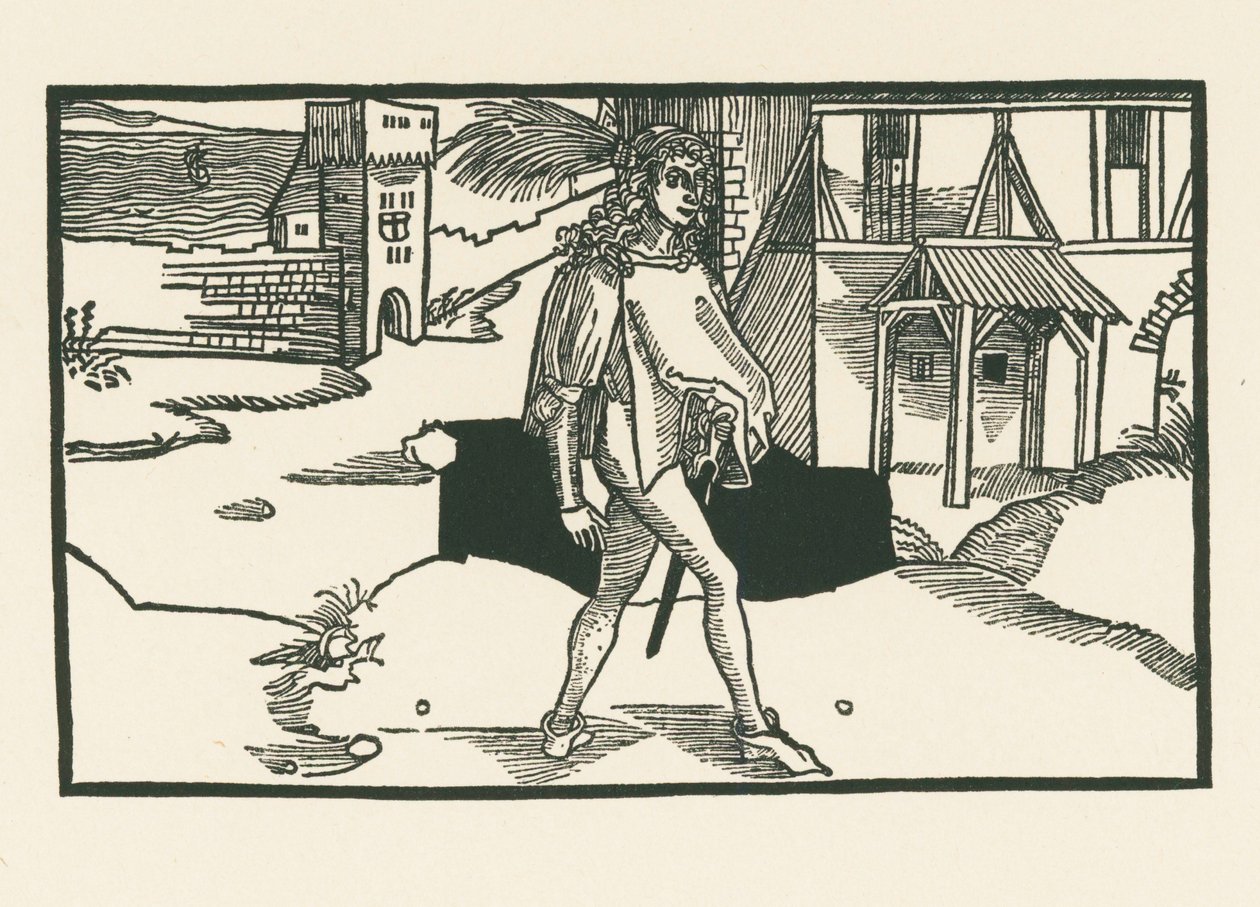 Phaedria, ok. 1492-93 (drzeworyt) autorstwa Albrecht Dürer or Duerer