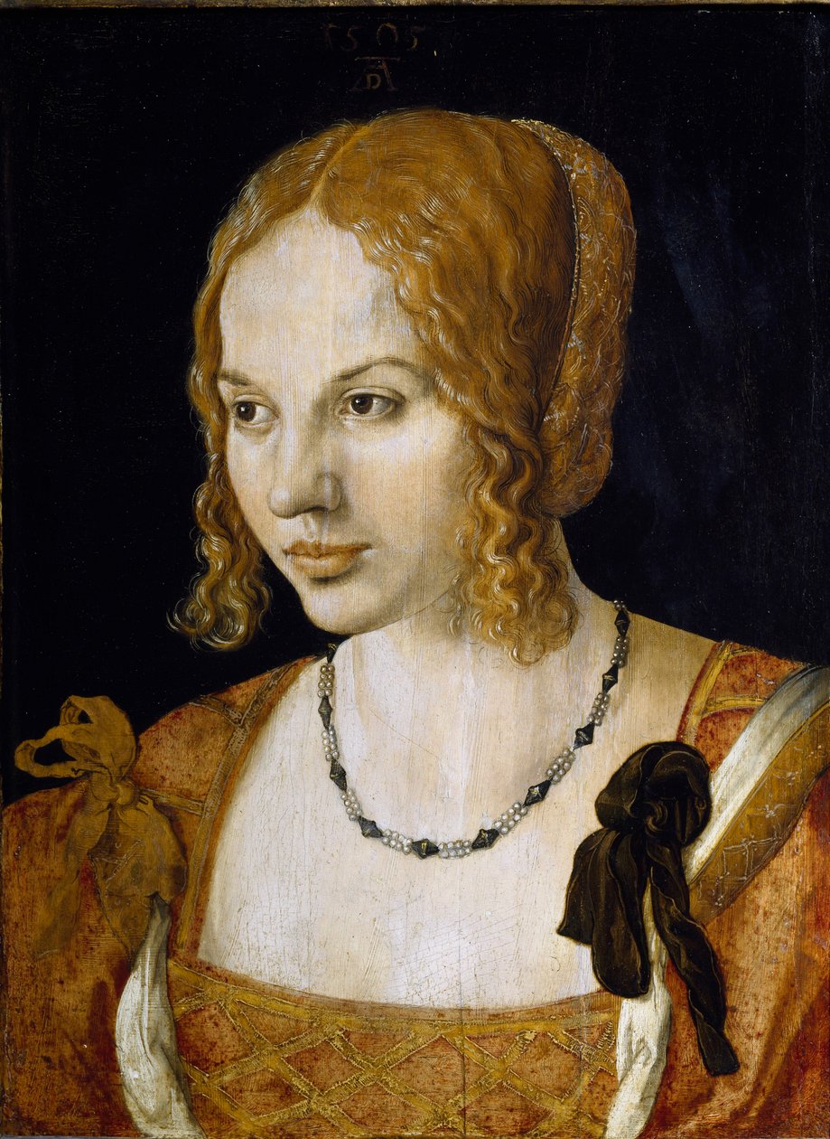 Portret młodej kobiety weneckiej Obraz Albrechta Durera (1471-1528) autorstwa Albrecht Dürer