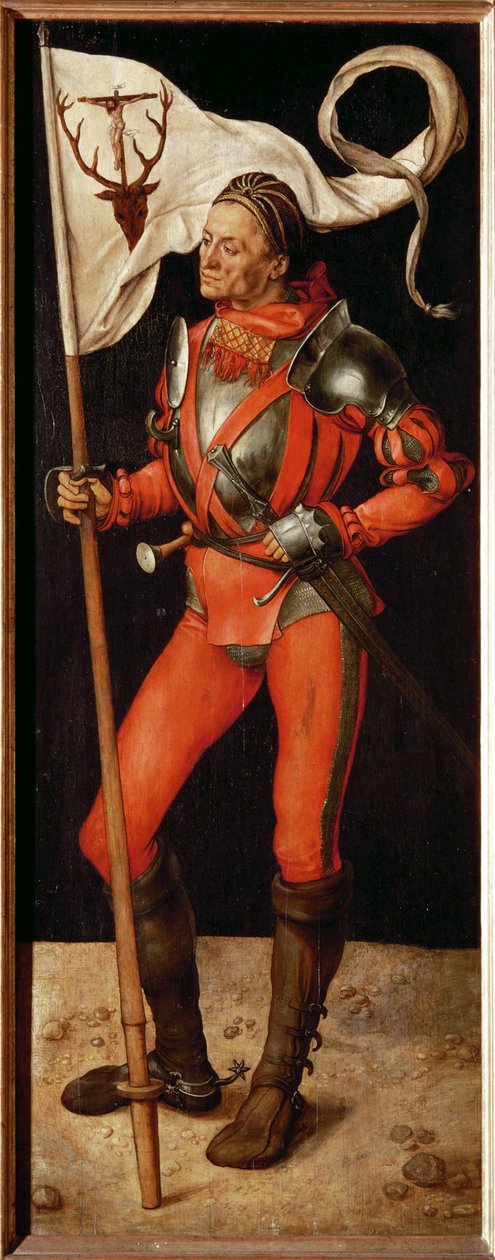 Prawe skrzydło Paumgartner-Altar: Św. Eustachy (obraz na drewnie lipowym) autorstwa Albrecht Dürer or Duerer
