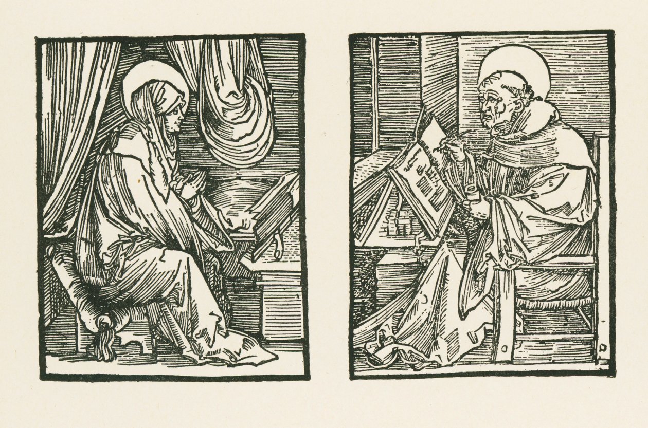 Święta Birgitta i Piotr z Almastry autorstwa Albrecht Dürer or Duerer