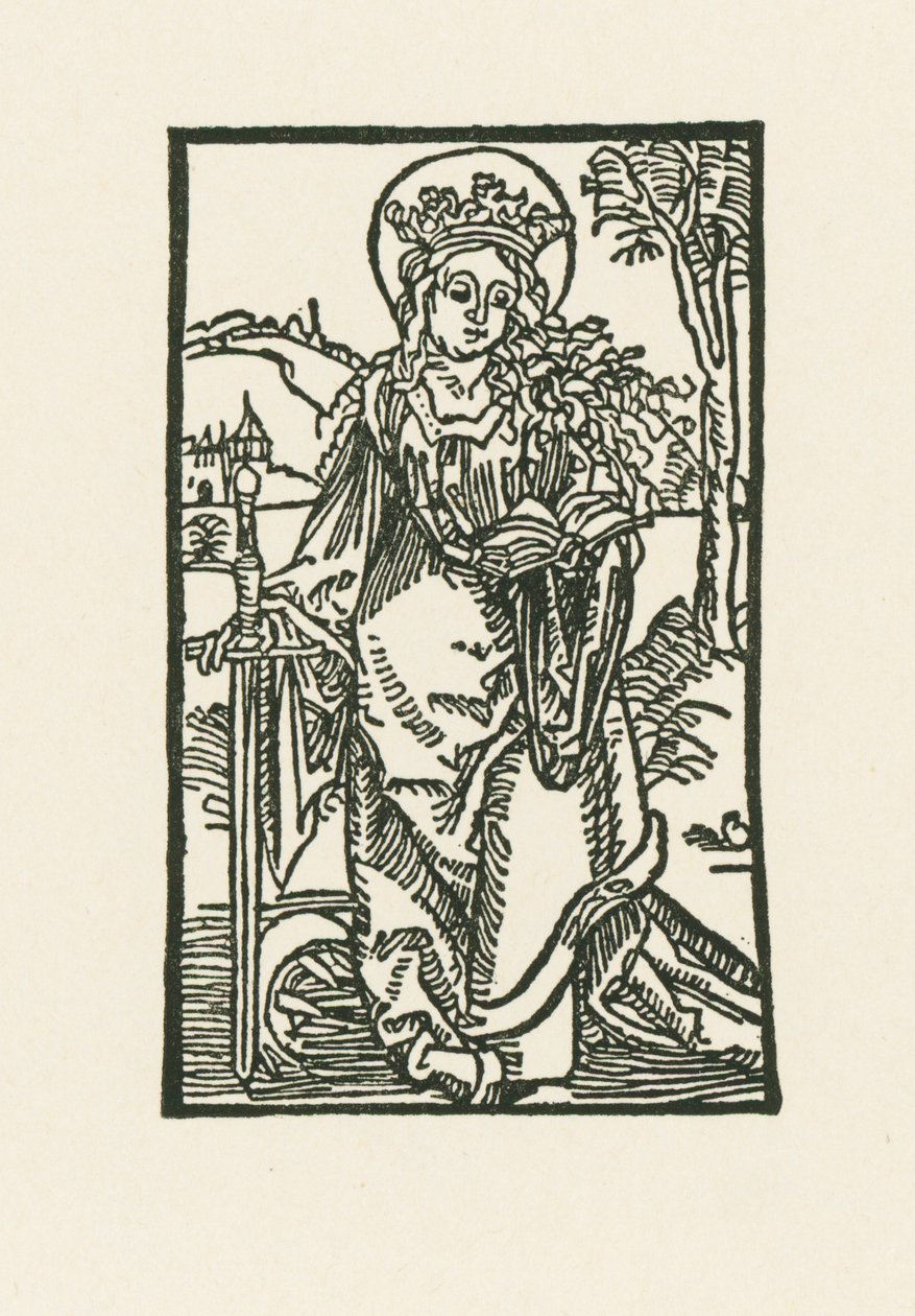 Święta Katarzyna autorstwa Albrecht Dürer or Duerer