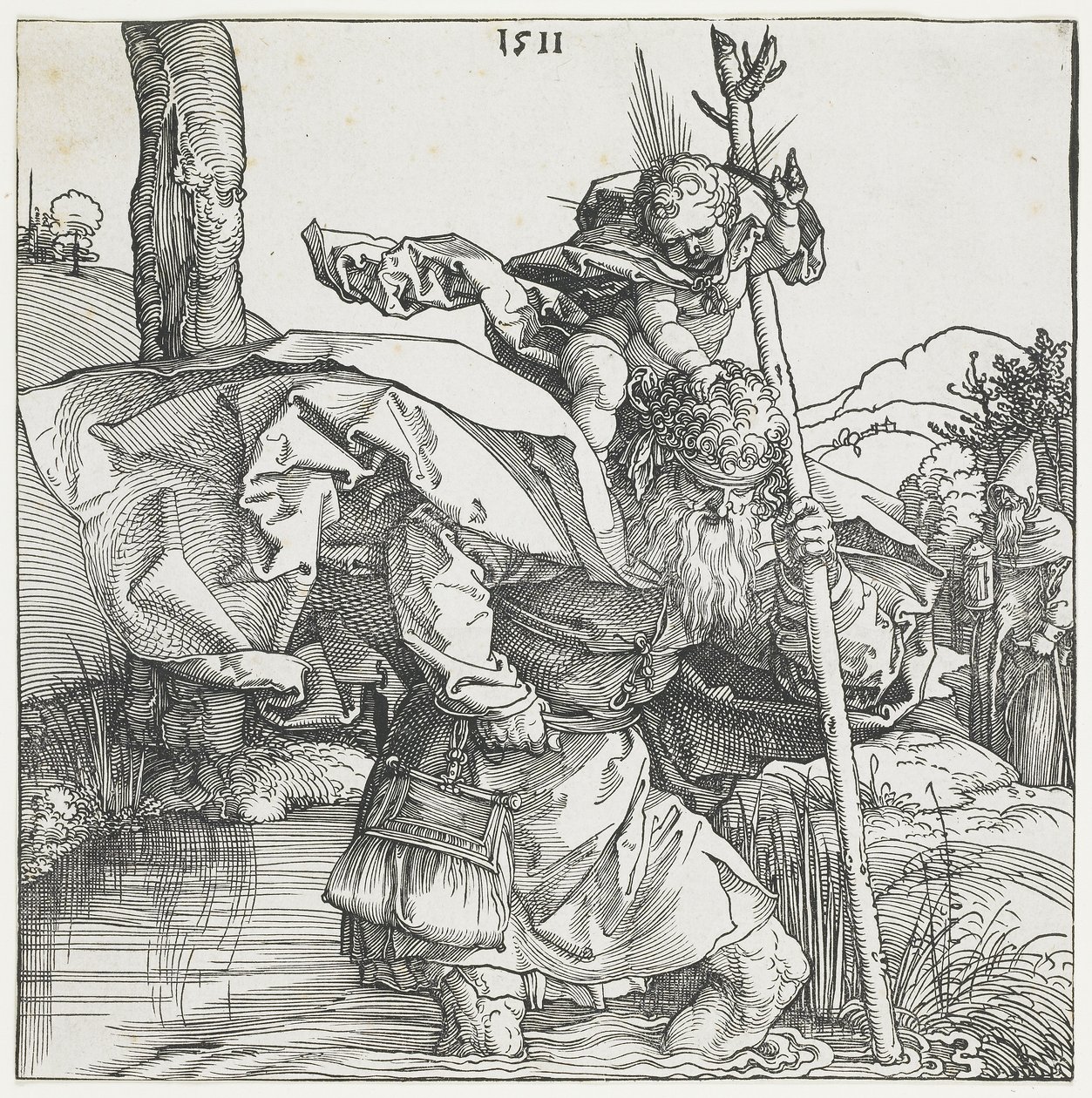 Święty Krzysztof autorstwa Albrecht Dürer