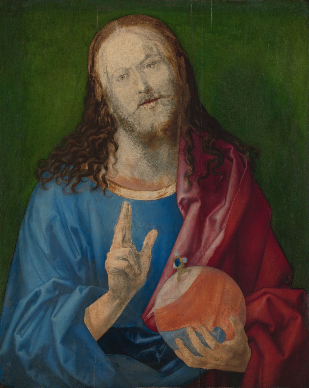 Salvator Mundi, ok.1505 (olej na lipie) autorstwa Albrecht Dürer