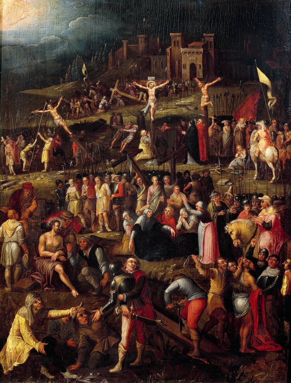 Sceny pasyjne, z rysunku Albrechta Durera, malarstwo flamandzkie (XVI w.) autorstwa Albrecht Dürer
