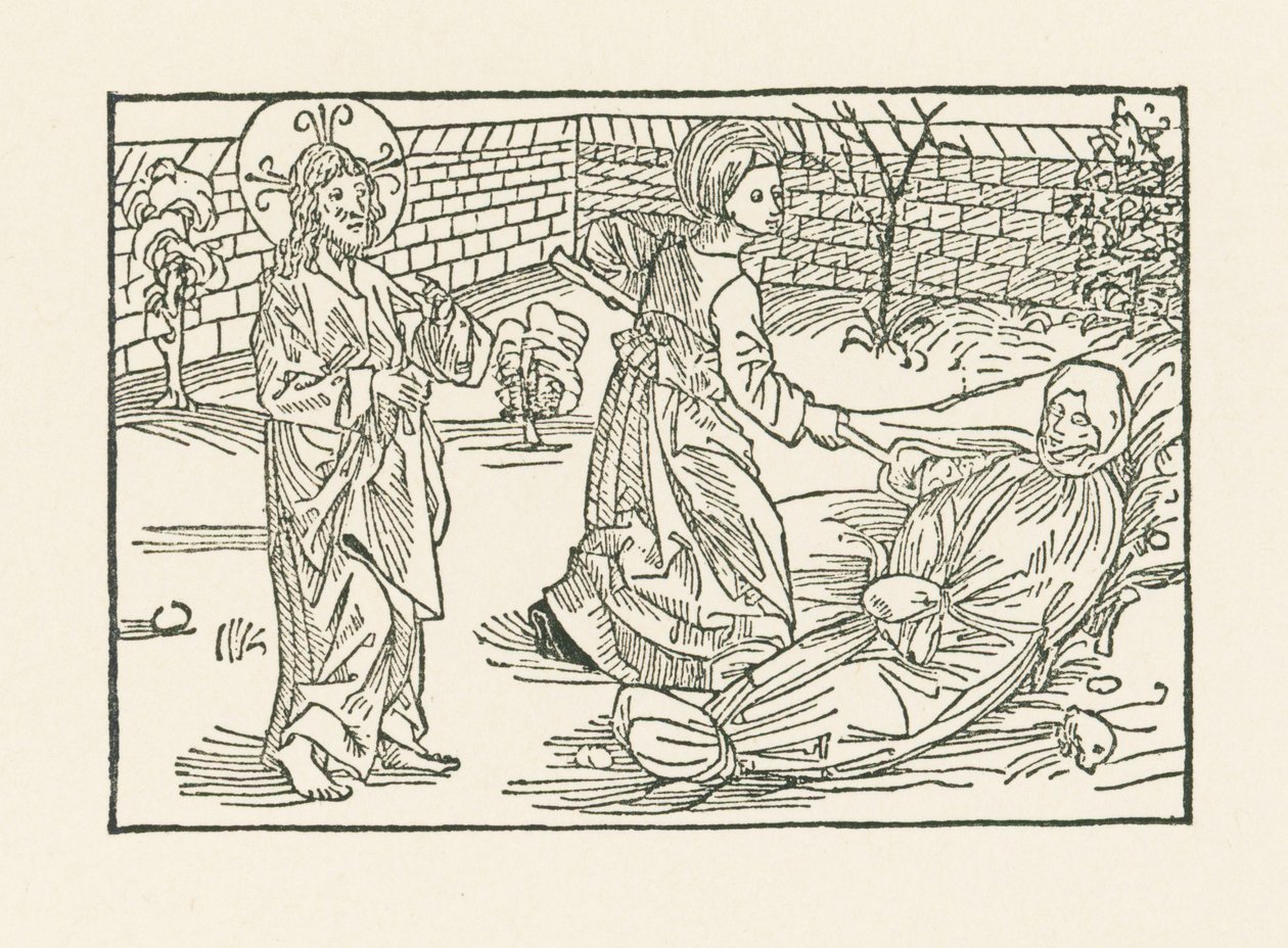 Szóste dzieło miłosierdzia: Troska o pochówek bliźniego autorstwa Albrecht Dürer or Duerer