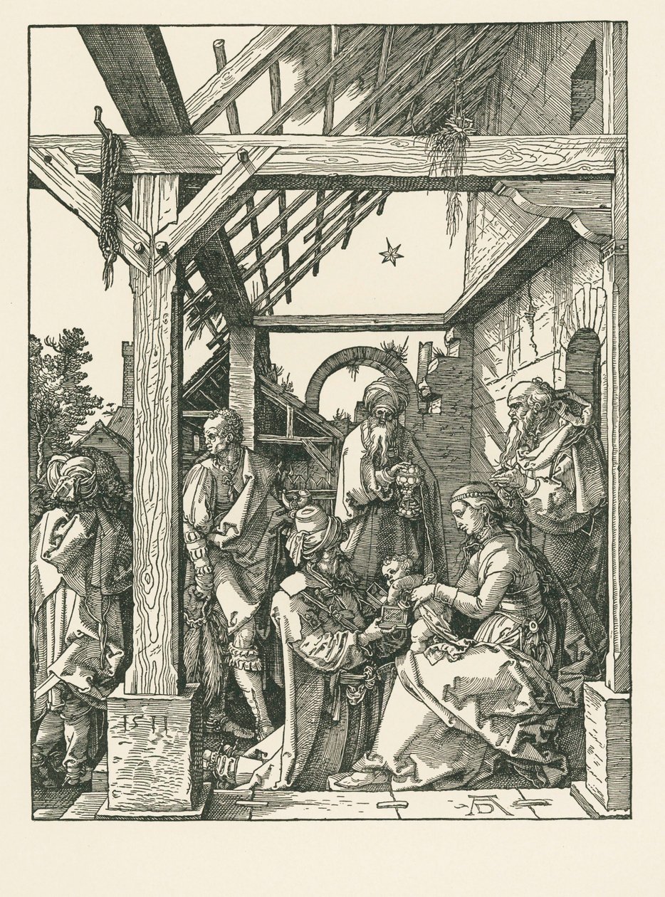 Adoracja Trzech Króli autorstwa Albrecht Dürer or Duerer
