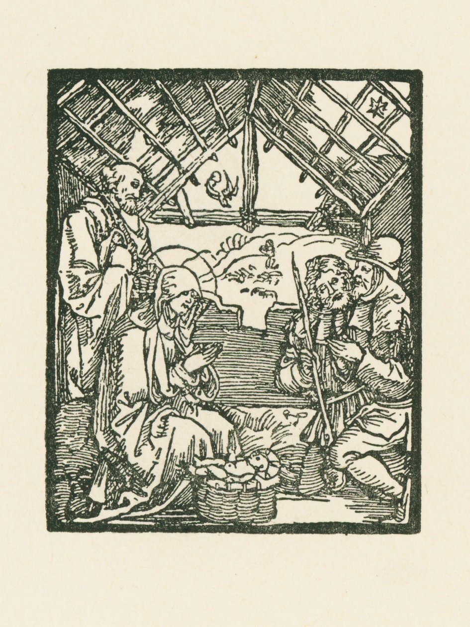 Adoracja pasterzy autorstwa Albrecht Dürer or Duerer
