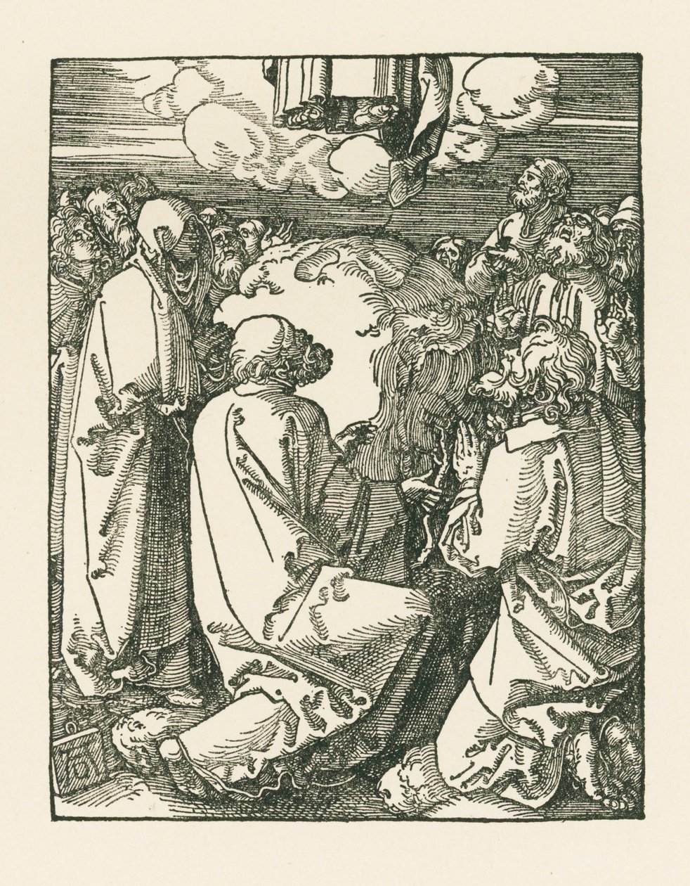 Wniebowstąpienie, ok. 1510 (drzeworyt) autorstwa Albrecht Dürer or Duerer