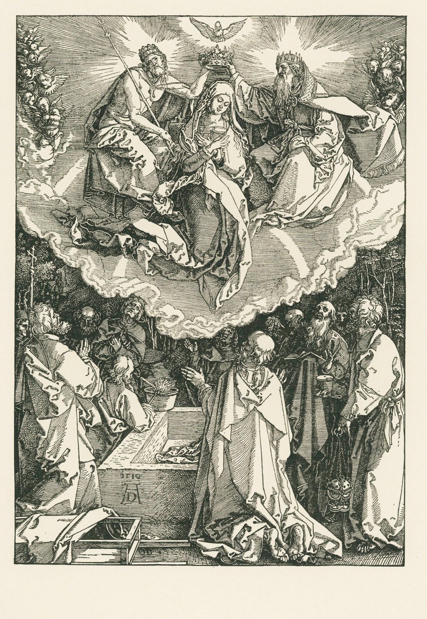 Wniebowzięcie i koronacja dziewicy autorstwa Albrecht Dürer or Duerer