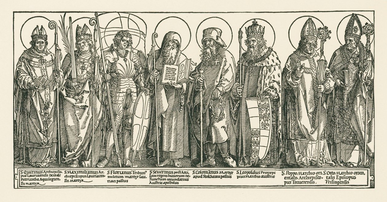 Austriaccy święci autorstwa Albrecht Dürer or Duerer