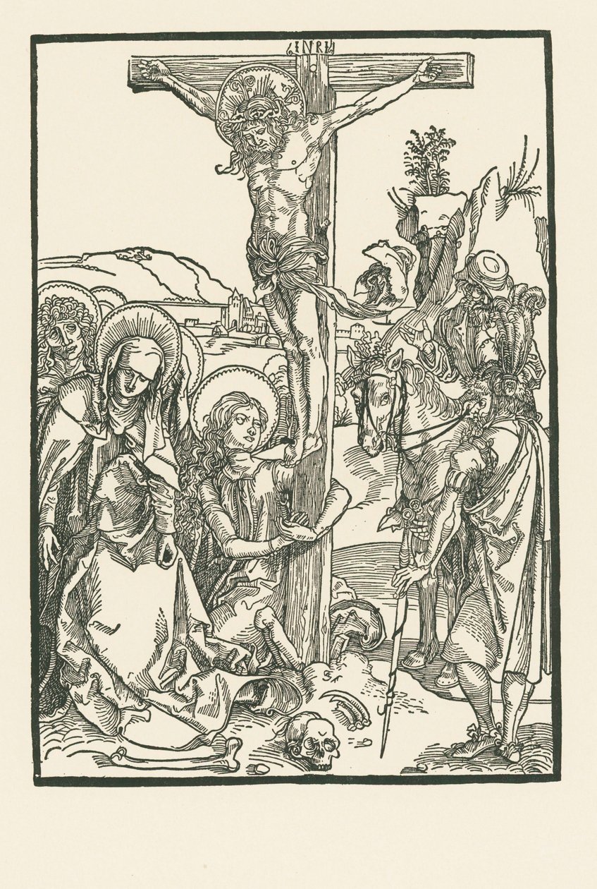 Ukrzyżowanie, ok. 1500 r. (drzeworyt) autorstwa Albrecht Dürer or Duerer