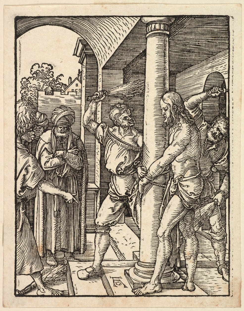 Biczowanie, 1509-11 autorstwa Albrecht Dürer