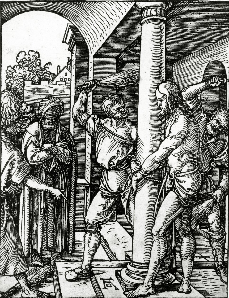 Biczowanie Chrystusa, z serii Mała Pasja autorstwa Albrecht Dürer or Duerer